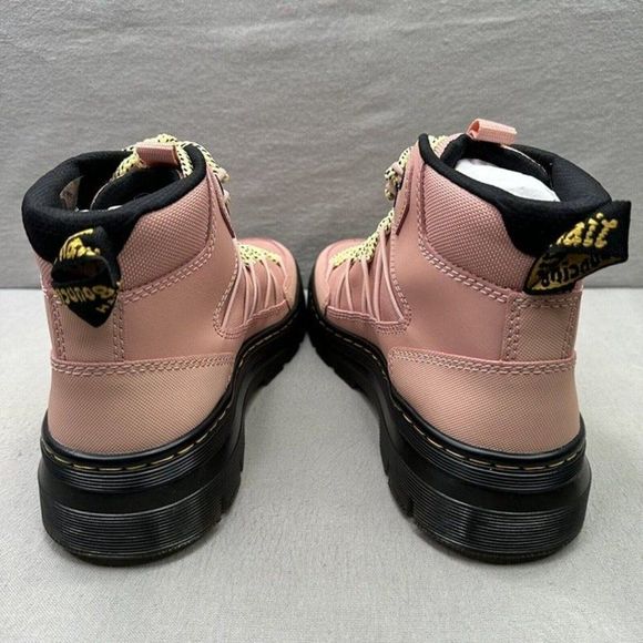 Dr. Martens Buwick Womens Size 8 Boots Combat Peach Leather Extra Tough Lace Up - Picture 4 of 9